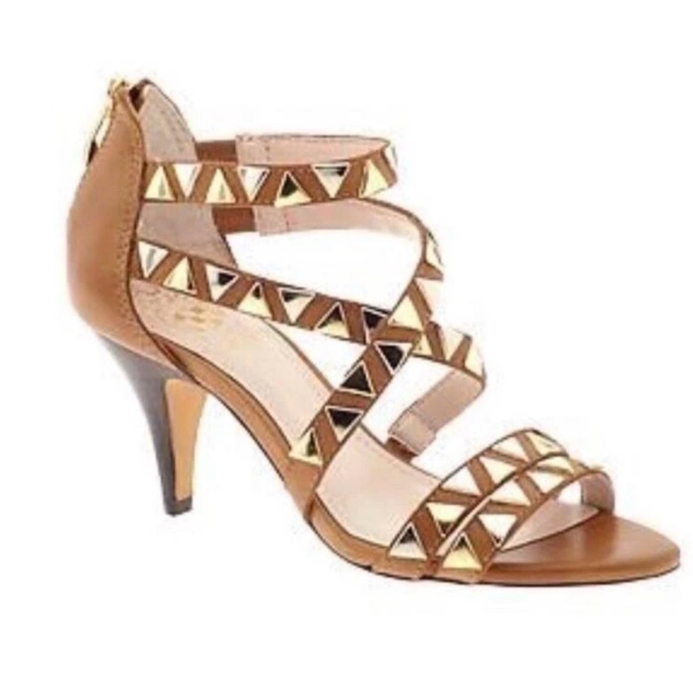 Vince Camuto Mikal Studded Leather Heels Sandals Size 7.5